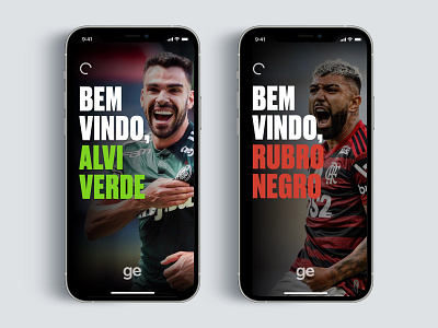 Emotional splash screen app design flamengo futebol mobile palmeiras product design soccer splash splash screen ui ui design