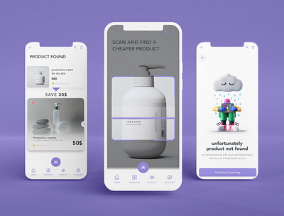 product scan feature app design home homescreens illustration productdesign productui productux scanfeature scanner skin ui ux