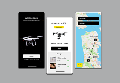 Aeroseed graphic design ui