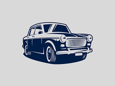 FIAT illustration car design dribbble fiat illustration logo old vector vector art vintage