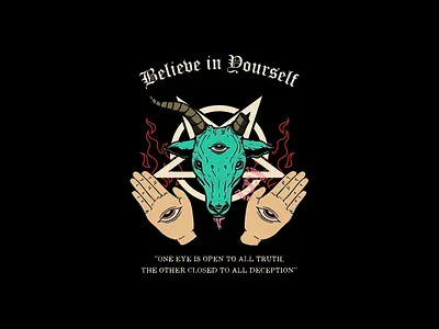 Truth adobe apparel baphomet brand clothing design graphic design illustration illustrator photoshop satan truth vector