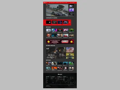 Concept redesign MasGamers concept ui webdesign