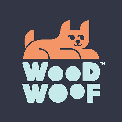 Wood Woof Branding branding design graphic design logo