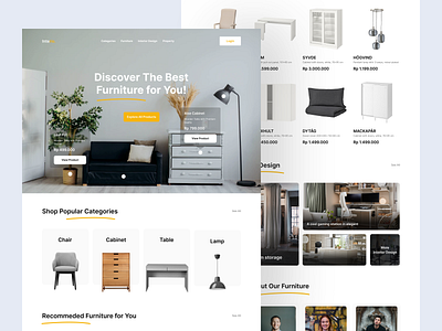 Interio - Furniture Website App design furniture furniture website furnitureapp indonesia interior interior website interiorapp item items property property website propertyapp sto store ui