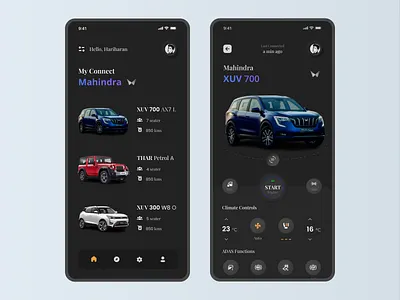 My Connect Application branding car carconnect design haryjasin iconography illustration materialdesign myconnect typography ui ux vector