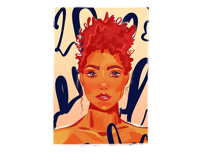 Ginger art bright character character design digital art digital painting digitalart drawing girl illustration lady painting procreate red sketch