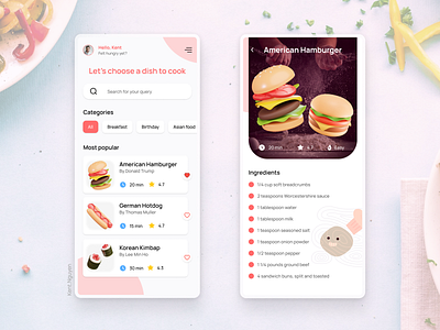 #DailyUI Day 40: Food Recipe graphic design ui ux