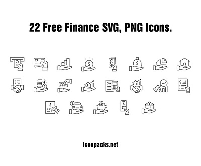 21 Free business and finance SVG, PNG icons design free resources freebies icon pack icon set icons png icons svg icons