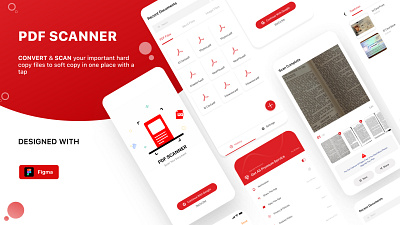 PDF Scanner App app design design landing page ui pdf pdf scanner scan pdf ui ux design