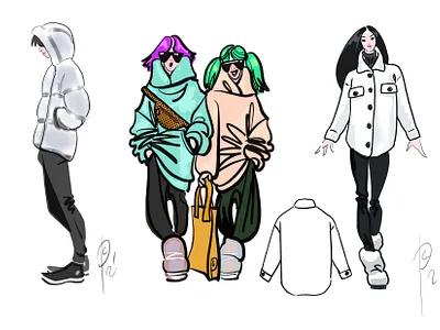 Youth as I painted it before last winter. design digital fashion fashiondesign illustration sketching