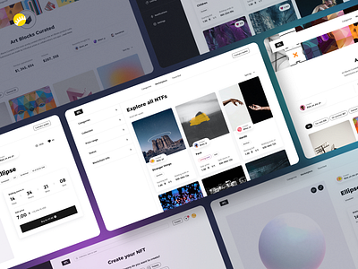 NFT Platform Design art bitcoin blockchain crypro app crypto dashboard design eth interface mininal nft platform token trading ui ux user experience user interface web app web design website