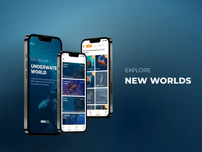 National Marine Aquarium App app design ui ux