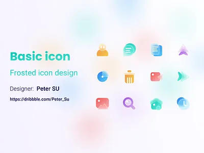 Frosted icon design figma frosted glass icon ui