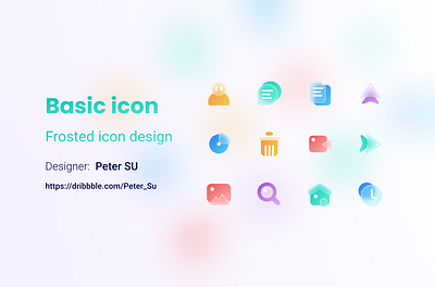 Frosted icon design figma frosted glass icon ui