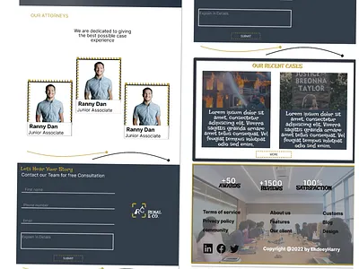 Law Firm app design graphic design landing page typography ui ux web design