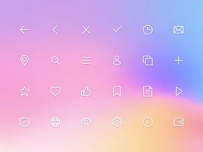 Frequently needed icon Designs Set art branding design drawing icon illustration logo ui ux vector web web design