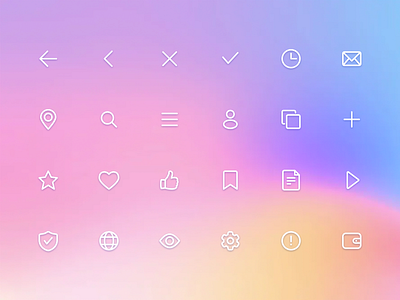 Frequently needed icon Designs Set art branding design drawing icon illustration logo ui ux vector web web design