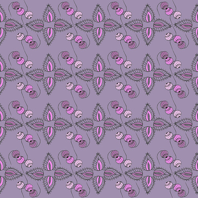 Purple Flower flower design hand drawn flower design