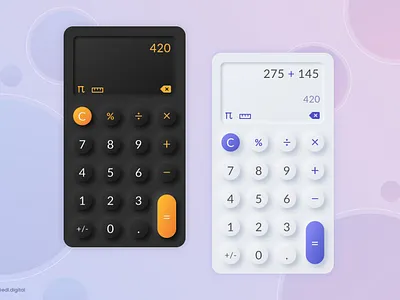 Calculator screen design app calculator dailyui design mobile ui ux