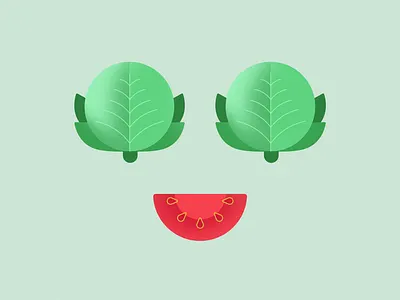 Lettuce Celebrate design digital art digital illustration illustration illustrator lettuce smiley tomato vector vector illustration vegetables veggie