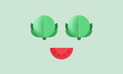 Lettuce Celebrate design digital art digital illustration illustration illustrator lettuce smiley tomato vector vector illustration vegetables veggie