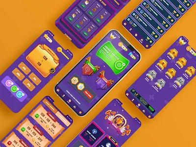 Math Quiz Game UI game design game ui graphic design math game mobile game ui ui