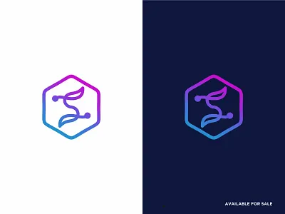 S Letter Logo Design abstract data electronic graphic design initial logo s letter s logo tech vector