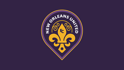 New Orleans Soccer Crest branding crest design logo louisiana new orleans nola soccer