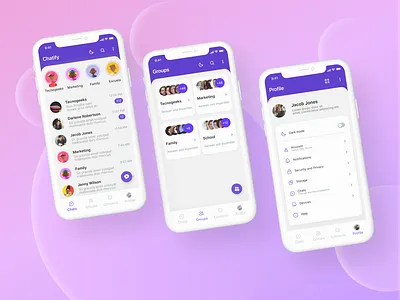 Messaging App app branding design graphic design illustration logo ui ux vector