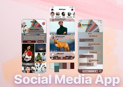 SOCIAL MEDIA DESIGN design dialyui mobile app social media ui ux