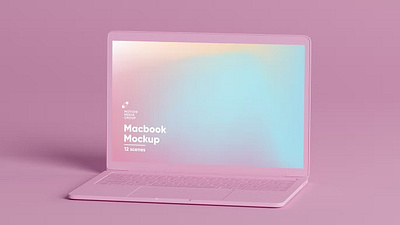 Clay Devices Mockups Pack abstract clay clean design device devices display iphone laptop macbook mockup phone phone mockup pink realistic simple smartphone smartphones ui ux