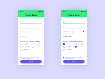 Daily UI - Sign Up daily ui ui