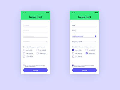 Daily UI - Sign Up daily ui ui