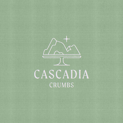 Cascadia Crumbs ✹ branding & logo design bakery baking branding logo logo design mountains nature nature logo