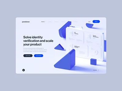 Shot #19517365 3d branding identity landingpage website