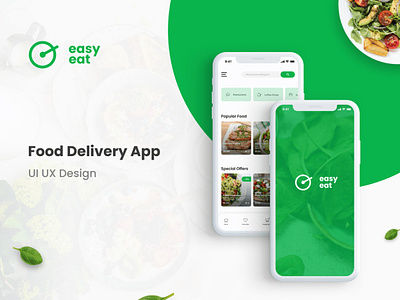 Eat Easy App Design app food delivery graphic design mobile app design ui ux