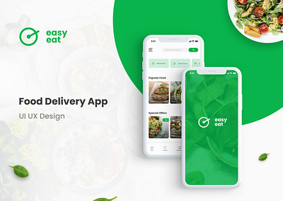 Eat Easy App Design app food delivery graphic design mobile app design ui ux