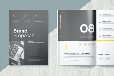 Free Brand Proposal agency brand brand proposal brief brochure business company corporate design indesign invoice letter letterhead portfolio project proposal proposal design proposal template report stationary