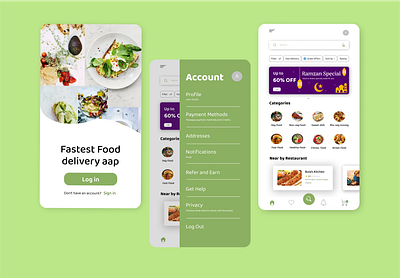 Daily ui design:07 :: Setting page design branding delivery app food aap food aap ui food app setting page food delivery app graphic design illustration login page setting page ui ui ux design