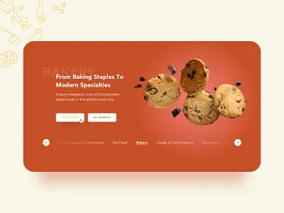 Batory Foods :: Markets Slider arrows background image bold colors bright colors button card style design homepage hover icons interactive large imagery login navigation product design slider ui web web design website