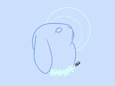 Conejo bunny conejo digitalillustration illustration lineart luna medibang moon