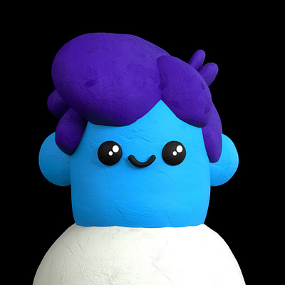 Yumie #1 3d character design cinema 4d clay collection nft redshift