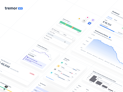 Introducing: tremor analytics area chart chart charts components dashboard data data visualization graph hero kpi launch metric react tailwindcss thumbnail ui