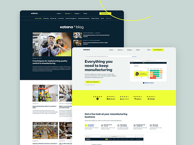 Katana - Website animation blog branding erp landing lottie manufacturing mrp rebrand rebranding site uxui web website