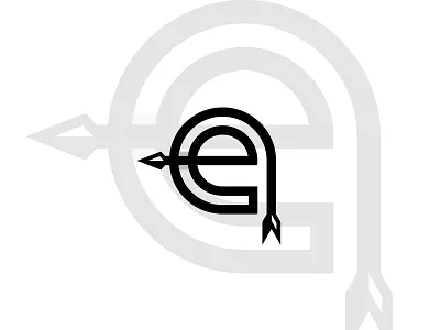 Letter E Arrow Logo (for sale) archer logo archery logo arrow logo e arrow e arrow logo logo logo for sale monogram logo target logo typography