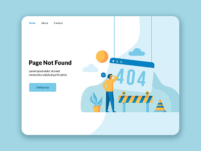 Daily UI #008 | 404 Error Page app branding dailyui design graphic design illustration ui ux vector web page website website design