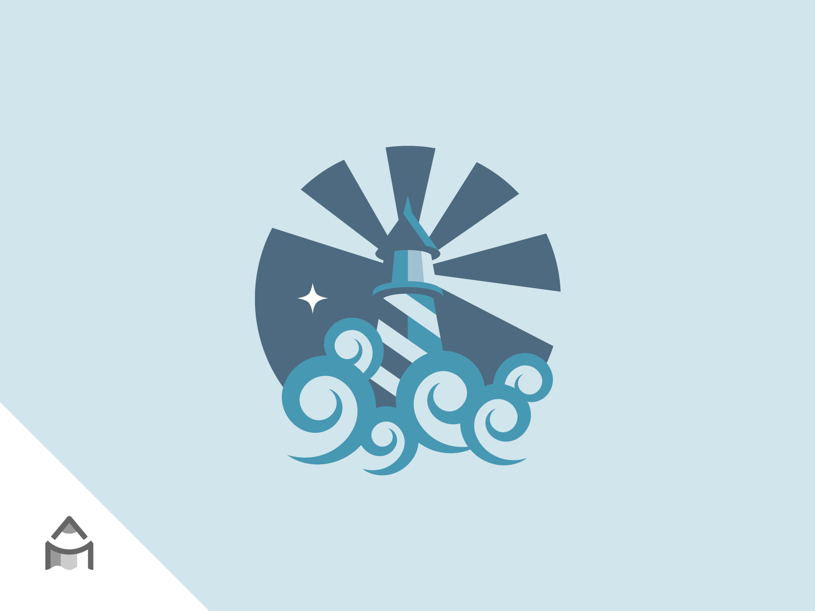 Beacon of Light Custom Logo by Arte Miguel on Dribbble