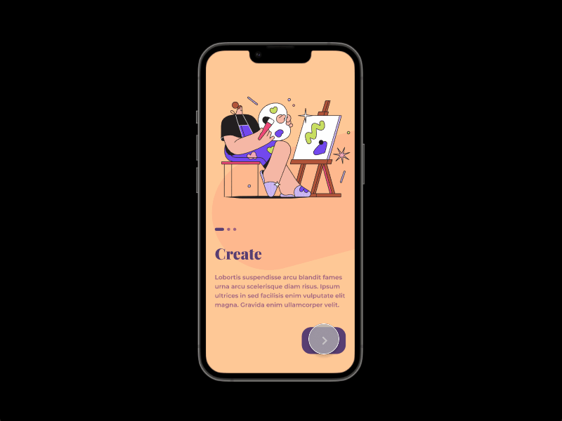 Onboarding Walkthrough animation app dailyui figma illustration onboarding prototype ui ux walkthrough