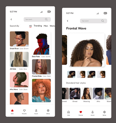 Fashion App design ui uidesign uiux ux