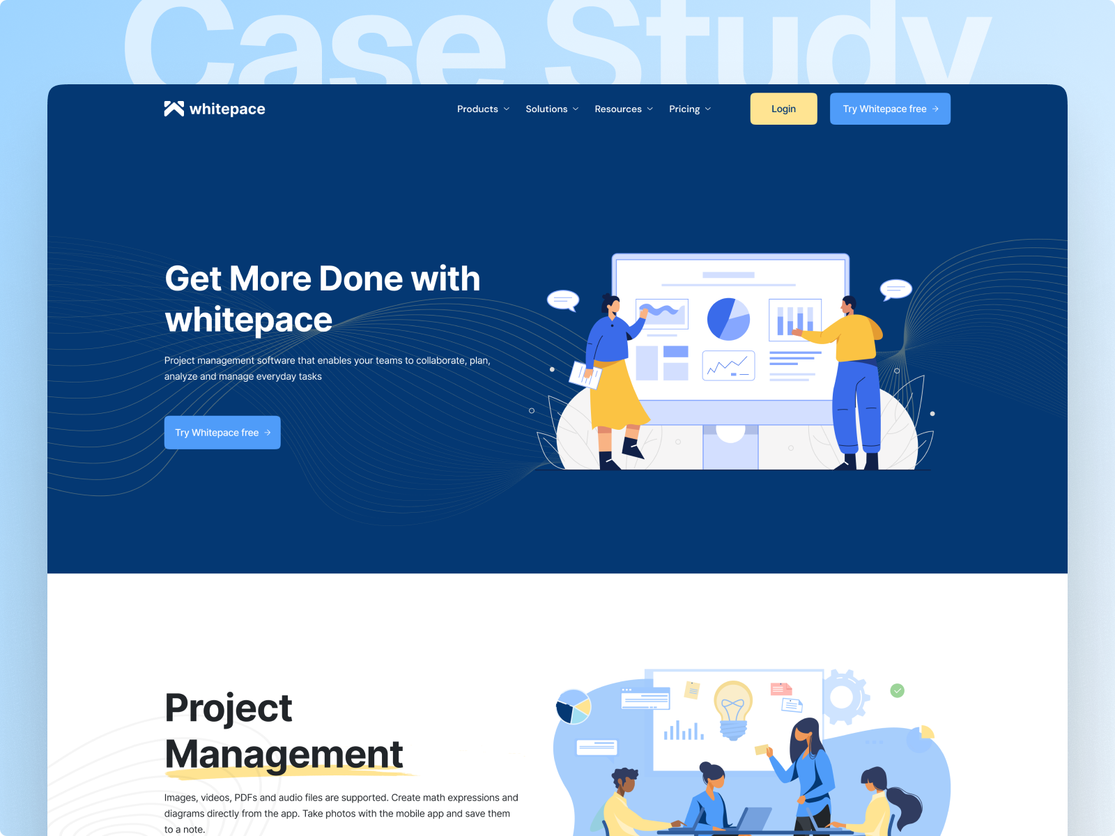 Case Study - SaaS Website Landing Page agency landing page cause study design free figma template free landing page free template freebie homepage landing page modern web design responsive design saas saas landing page saas website ui ux web web design website website design